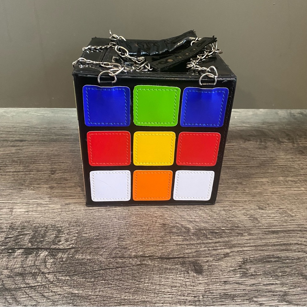 Colorful cube purse - Picture 4 of 6